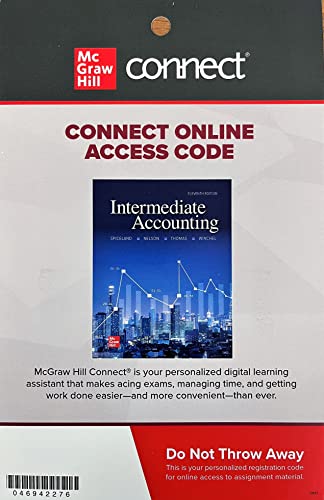 Beispielbild fr Connect Access Code for Intermediate Accounting zum Verkauf von BooksRun