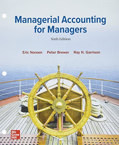 Beispielbild fr Loose Leaf For Managerial Accounting for Managers zum Verkauf von BooksRun