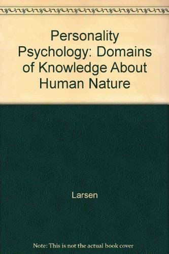 Beispielbild fr Personality Psychology: Domains of Knowledge About Human Nature zum Verkauf von GF Books, Inc.