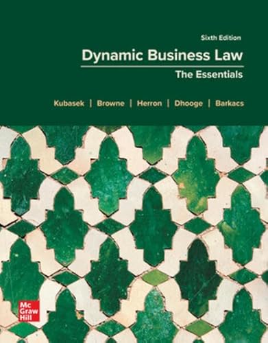 9781264627820: GEN COMBO: LOOSE LEAF DYNAMIC BUSINESS LAW: THE ESSENTIALS with CONNECT ACCESS CODE CARD, 6th edition