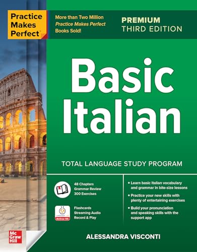 Imagen de archivo de Practice Makes Perfect: Basic Italian, Premium Third Edition a la venta por William Michael Books