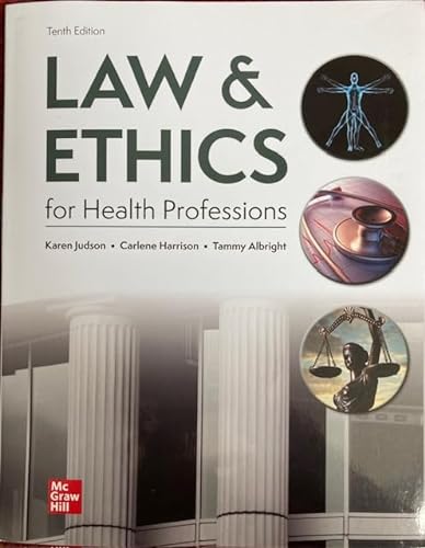 Beispielbild fr Law & Ethics for Health Professions zum Verkauf von BooksRun