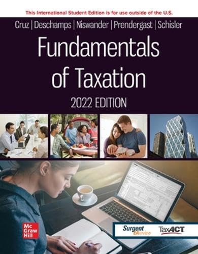 Stock image for Fundamentals of Taxation 2022 for sale by Blackwell's