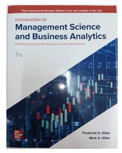 Beispielbild fr ISE Introduction to Management Science: A Modeling and Case Studies Approach with Spreadsheets zum Verkauf von Books Puddle