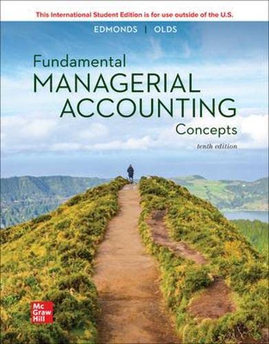 Beispielbild fr ISE Fundamental Managerial Accounting Concepts zum Verkauf von Reliant Bookstore