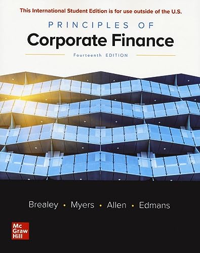 Stock image for Principles of Corporate Finance ISE for sale by BooksRun