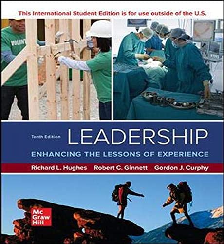 Beispielbild fr ISE Leadership: Enhancing the Lessons of Experience (ISE HED IRWIN MANAGEMENT) zum Verkauf von BooksRun