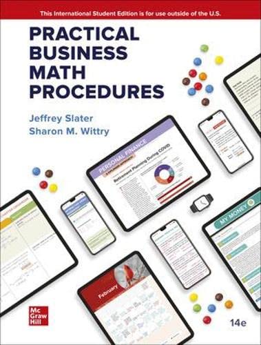 Beispielbild fr Ise Practical Business Math Procedures 14 ed zum Verkauf von GreatBookPricesUK