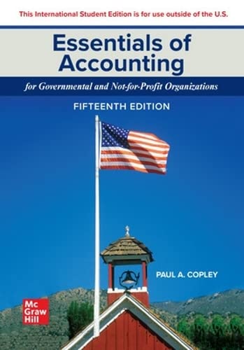 Stock image for Ise Essentials Of Accounting For Governmental And Not-For-Profit Organizations 15 ed for sale by GreatBookPrices