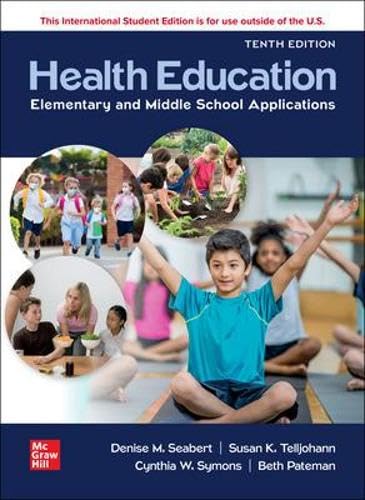 Stock image for Health Education: Elementary and Middle School Applications ISE for sale by Blackwell's