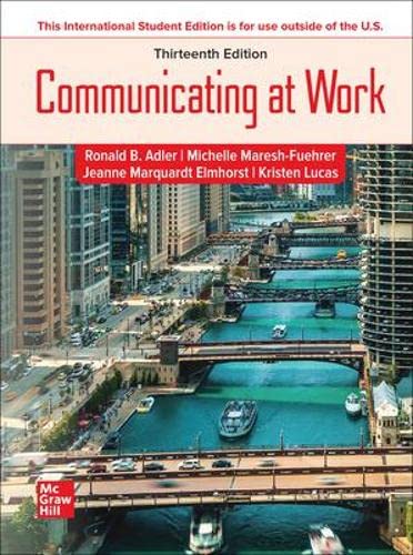 Stock image for ISE Communicating at Work for sale by GF Books, Inc.