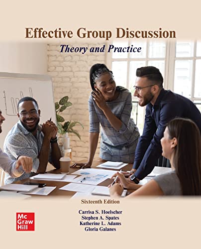 Imagen de archivo de Effective Group Discussion : Theory and Practice a la venta por GreatBookPrices