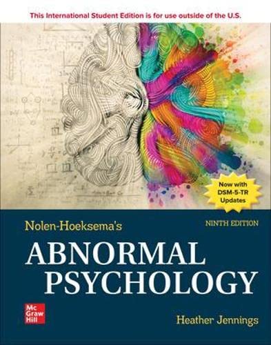 Stock image for Ise Abnormal Psychology 9 ed for sale by GreatBookPrices