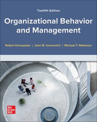 Imagen de archivo de Loose Leaf for Organizational Behavior and Management a la venta por BooksRun