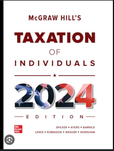 Beispielbild fr Loose Leaf for McGraw-Hill's Taxation of Individuals 2024 Edition zum Verkauf von Textbooks2go