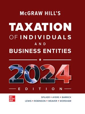 Beispielbild fr Loose Leaf for McGraw-Hill's Taxation of Individuals and Business Entities 2024 Edition zum Verkauf von A Team Books