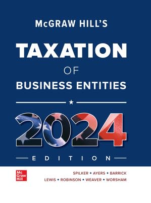 Beispielbild fr McGraw-Hill's Taxation of Business Entities 2024 Edition zum Verkauf von BooksRun