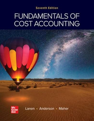 Stock image for Loose Leaf for Fundamentals of Cost Accounting w/ Connect Access Card 7th Edition for sale by Textbooks_Source