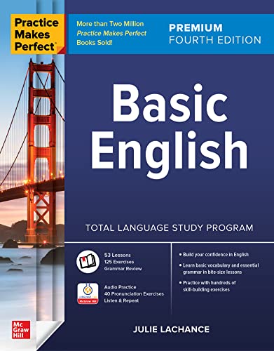 Stock image for Practice Makes Perfect: Basic English, Premium Fourth Edition for sale by ThriftBooks-Dallas