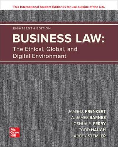 9781265406394: Business Law: The Ethical Global and Digital Environment ISE