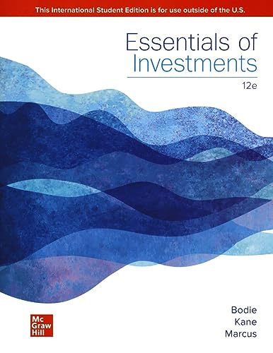 Imagen de archivo de ISE Essentials of Investments a la venta por BGV Books LLC