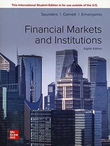 Stock image for ISE Financial Markets and Institutions for sale by BookHolders