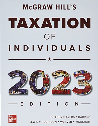 Beispielbild fr McGraw-Hill's Taxation of Individuals 2023 Edition zum Verkauf von BooksRun