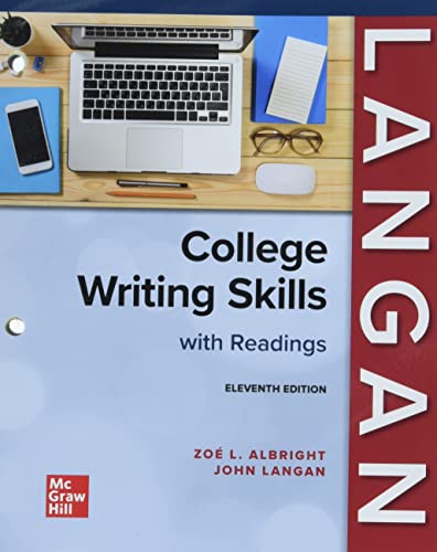 Beispielbild fr Loose Leaf for College Writing Skills with Readings zum Verkauf von BooksRun