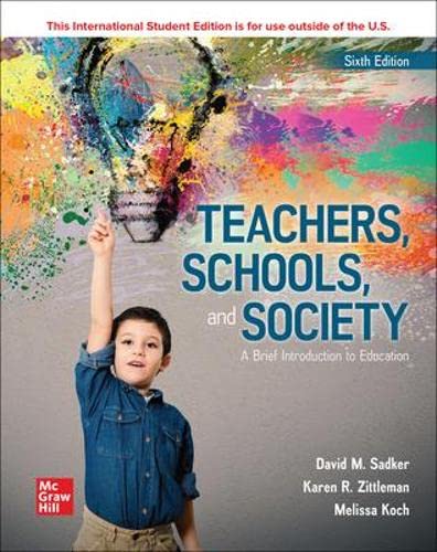 Stock image for Teachers Schools and Society: A Brief Introduction to Education ISE for sale by PBShop.store UK