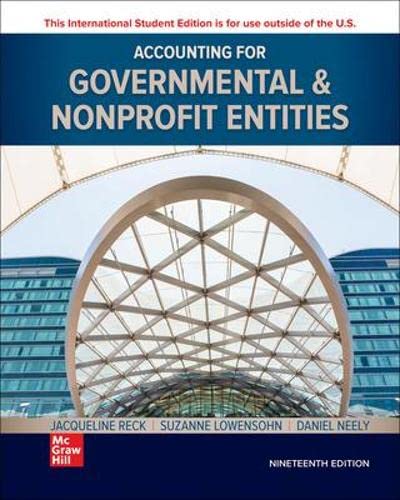 Beispielbild fr Accounting for Governmental &amp; Nonprofit Entities zum Verkauf von Blackwell's
