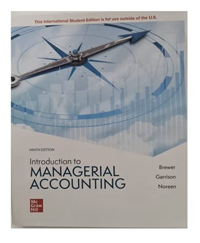 Stock image for Introduction to Managerial Accounting (ISE HED IRWIN ACCOUNTING) for sale by SecondSale