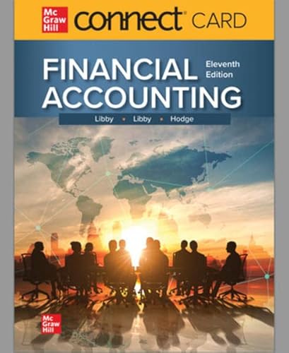 Imagen de archivo de Connect Access Card for Financial Accounting 11th Edition a la venta por Bookseller909