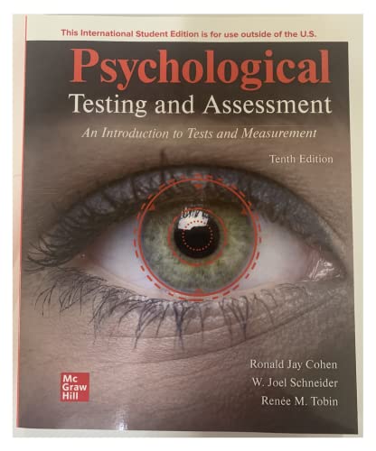 Imagen de archivo de Ise Psychological Testing And Assessment 10 ed a la venta por GreatBookPricesUK