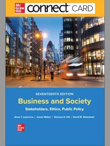 Stock image for Connect Access Card for Business and Society, 17th Edition for sale by A Team Books