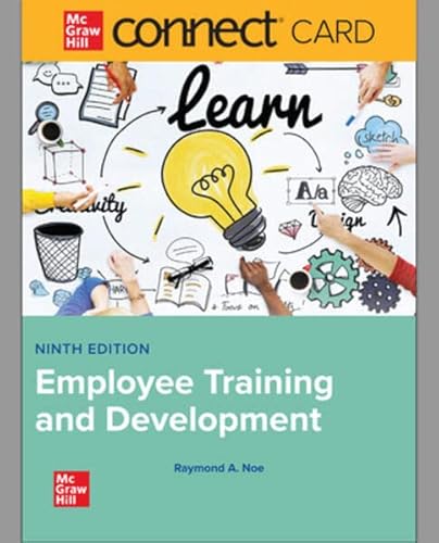 Stock image for Connect Access Card for Employee Training & Development 9th Edition for sale by Facetextbooks