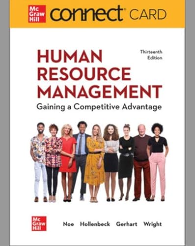 Beispielbild fr Connect Access Card for Human Resource Management, 13th Edition zum Verkauf von Facetextbooks