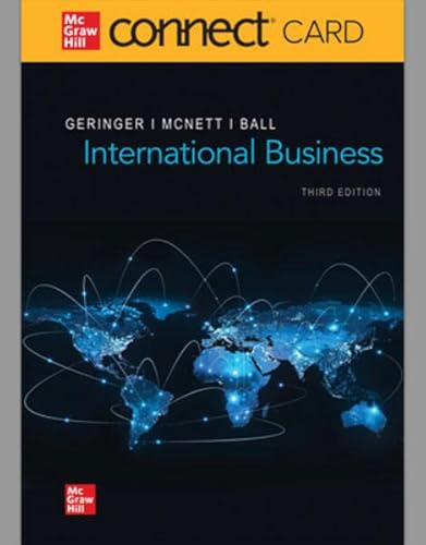Imagen de archivo de Connect Access Card for International Business, 3rd Edition a la venta por Bookseller909