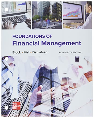 

Loose Leaf for Foundations of Financial Management