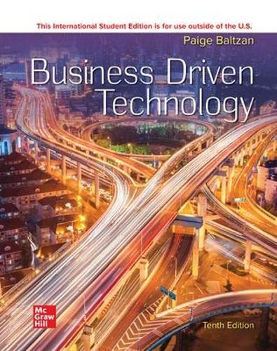 Stock image for Business Driven Technology ISE for sale by Blackwell's