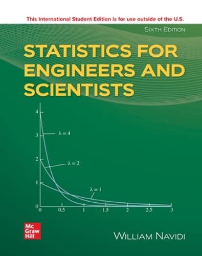 Imagen de archivo de Statistics for Engineers and Scientists ISE a la venta por Blackwell's