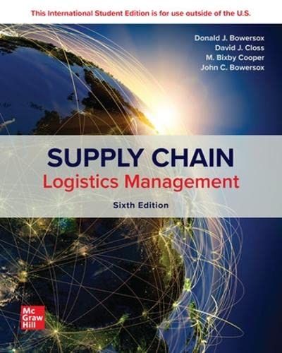 Imagen de archivo de Supply Chain Logistics Management a la venta por Blackwell's