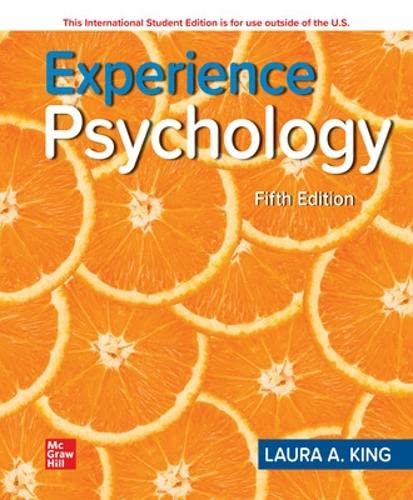 Stock image for ISE Experience Psychology (ISE HED B&B PSYCHOLOGY) for sale by Textbook Campus