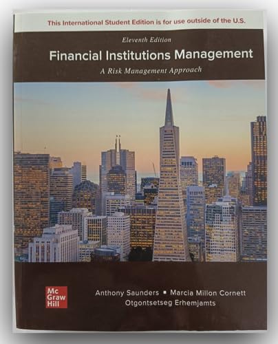 Imagen de archivo de ISE Financial Institutions Management: A Risk Management Approach a la venta por GF Books, Inc.