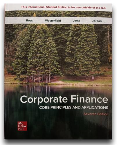 Stock image for ISE Corporate Finance: Core Principles and Applications for sale by Monster Bookshop