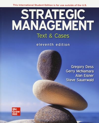 Imagen de archivo de ISE Strategic Management: Text and Cases a la venta por Revaluation Books