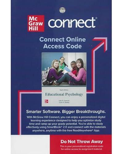 Stock image for Connect Access Code Card for Educational Psychology, 8th edition for sale by Facetextbooks