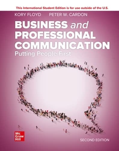 Stock image for Business and Professional Communication ISE for sale by Blackwell's