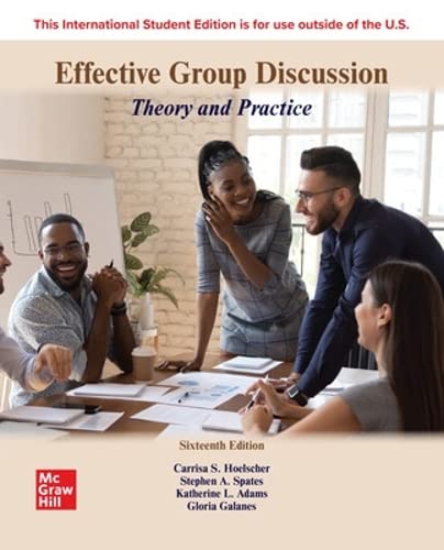 Stock image for Effective Group Discussion: Theory and Practice ISE for sale by Blackwell's