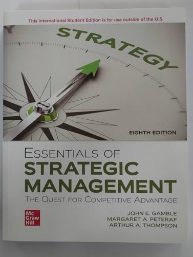 Beispielbild fr Essentials of Strategic Management: The Quest for Competitive Advantage ISE zum Verkauf von Blackwell's