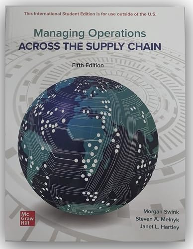 Imagen de archivo de Ise Managing Operations Across The Supply Chain 5 ed a la venta por GreatBookPrices